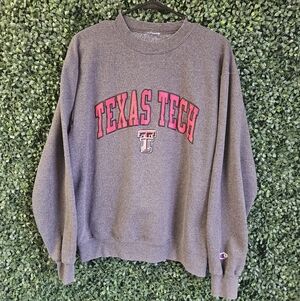 Mens Large Champion Texas Tech Sweatshirt